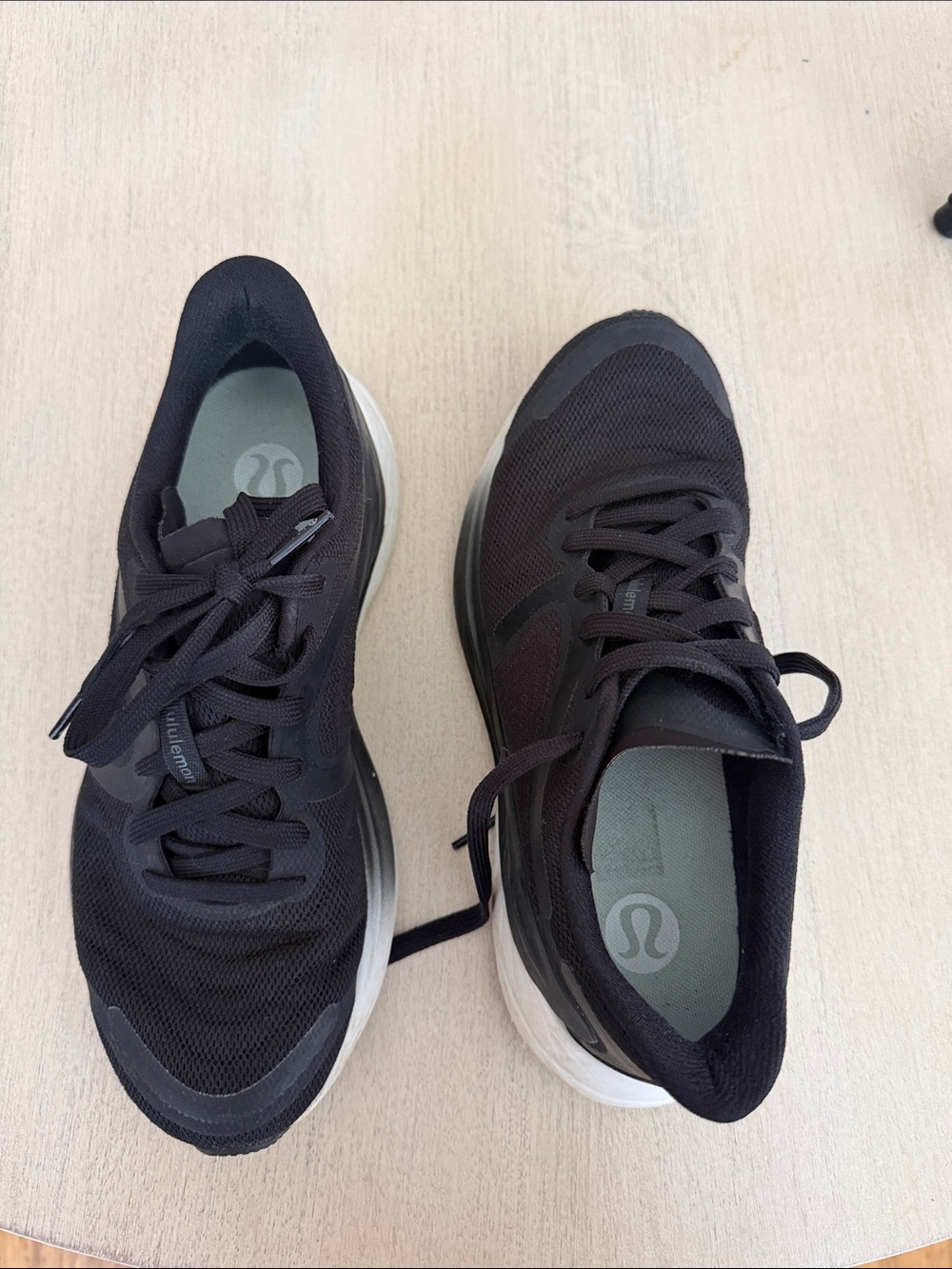 lululemon athletica Black and White Women's Athletic Running Shoes